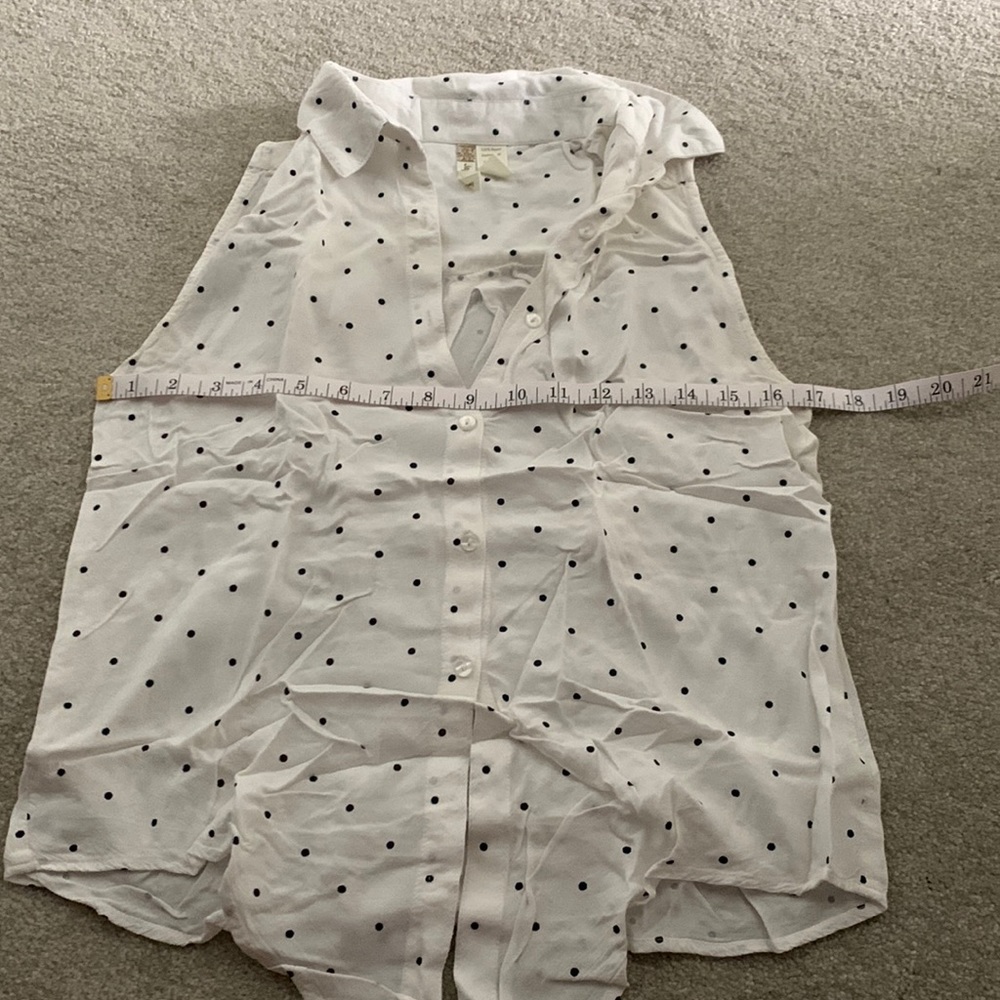 Poka dot blouse